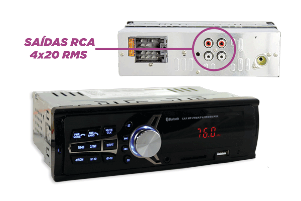 950.500-montada-C/ BLUETOOTH - 4 SAÍDAS
