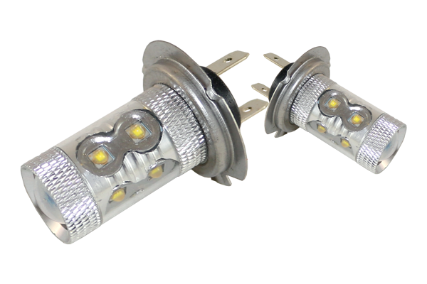 lum1117-FAROL BAIXO NEBLINA H7 10 LEDS 12V 50W